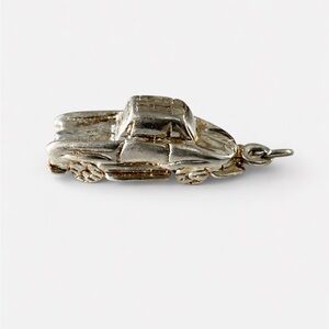 925 Sterling Silver Vintage Car Charm Pendant Retro Automobile Jewelry NEW